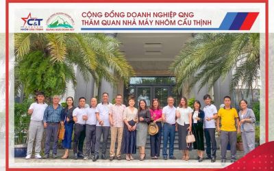 Cộng đồng doanh nghiệp QNG đến tham quan nhà máy nhôm Cầu Thịnh